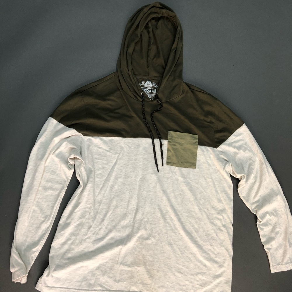 American Rag men’s black and gray lightweight hood